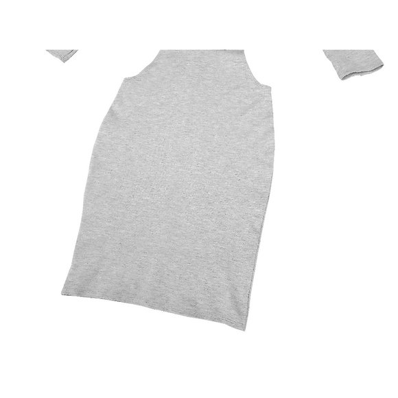 NWOT Light Gray Heather Casual Sexy Open Hip ¾ Sleeve Charlotte Russe Dress XS/S - Picture 7 of 10